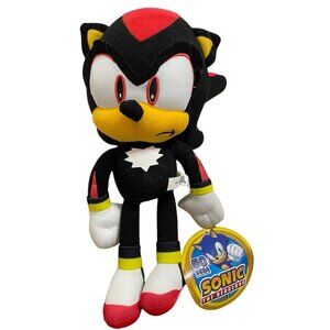Shadow Sonic the Hedgehog Plush Stuffed 12" Doll Authentic SEGA Toy Hang Tag